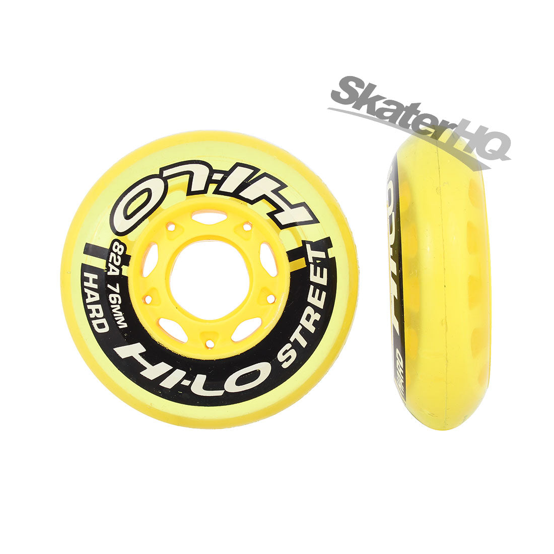Mission Hi-Lo Street 76mm 82a 4pk - Yellow Inline Rec Wheels