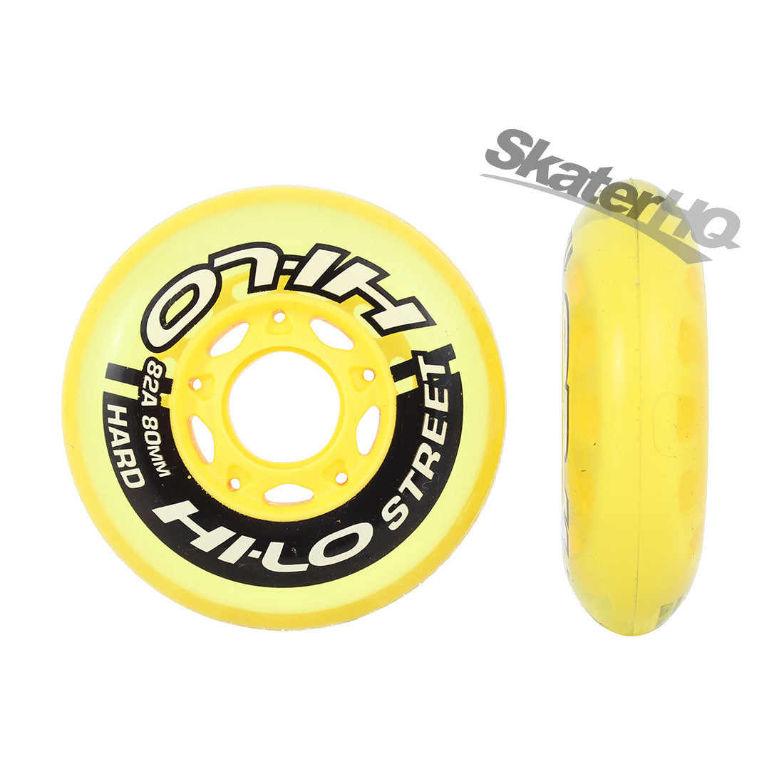 Mission Hi-Lo Street 80mm 82a 4pk - Yellow Inline Rec Wheels