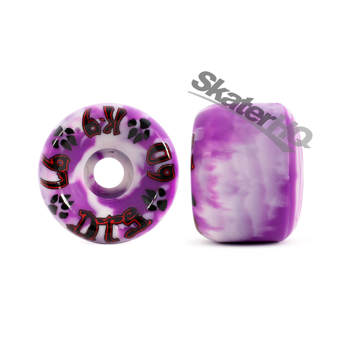 Dogtown K-9 60mm 97a 4pk - Purple/White Swirl Skateboard Wheels