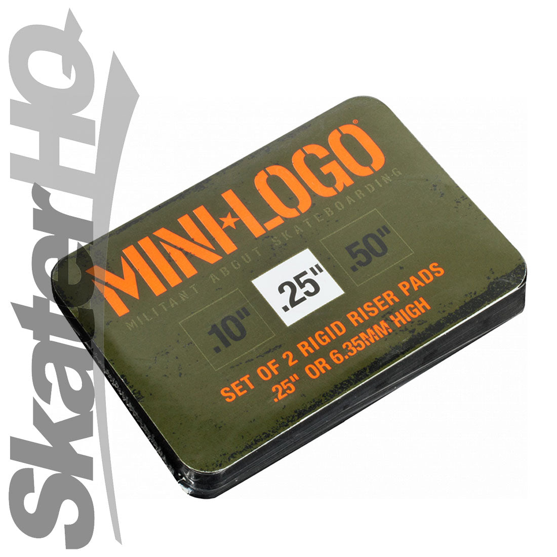 Mini Logo 0.25 Rigid Riser Pads 2pk Skateboard Hardware and Parts