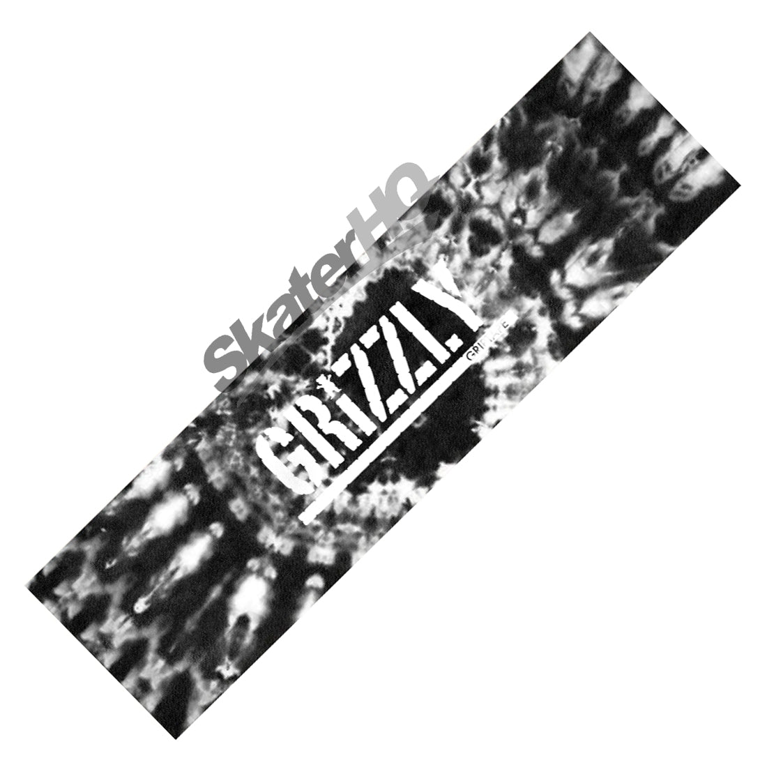 Grizzly Stamp Tie Dye V2 Griptape - Black/White Spiral Griptape