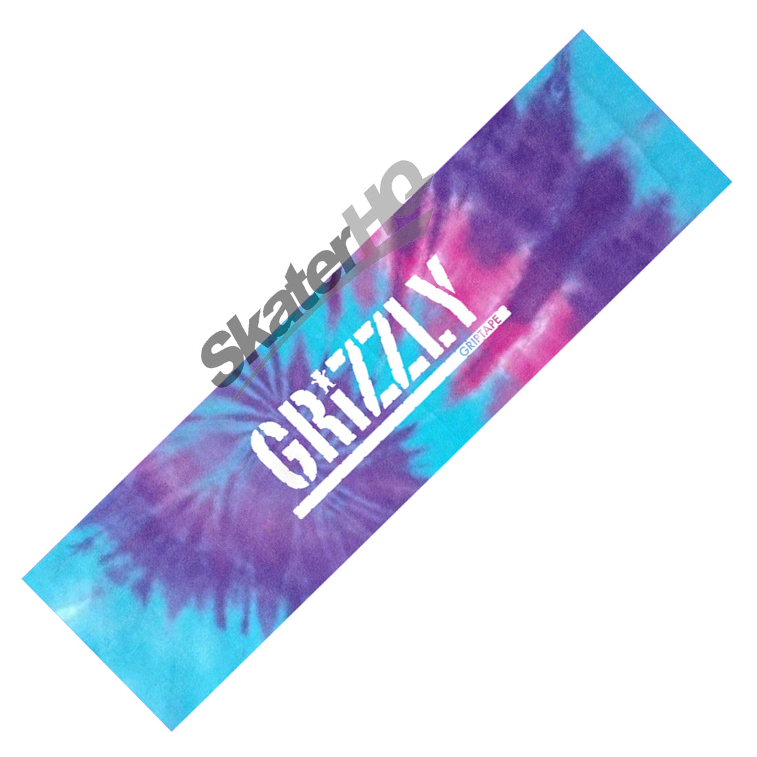 Grizzly Stamp Tie Dye V2 Griptape - Purple/Blue Spiral Griptape
