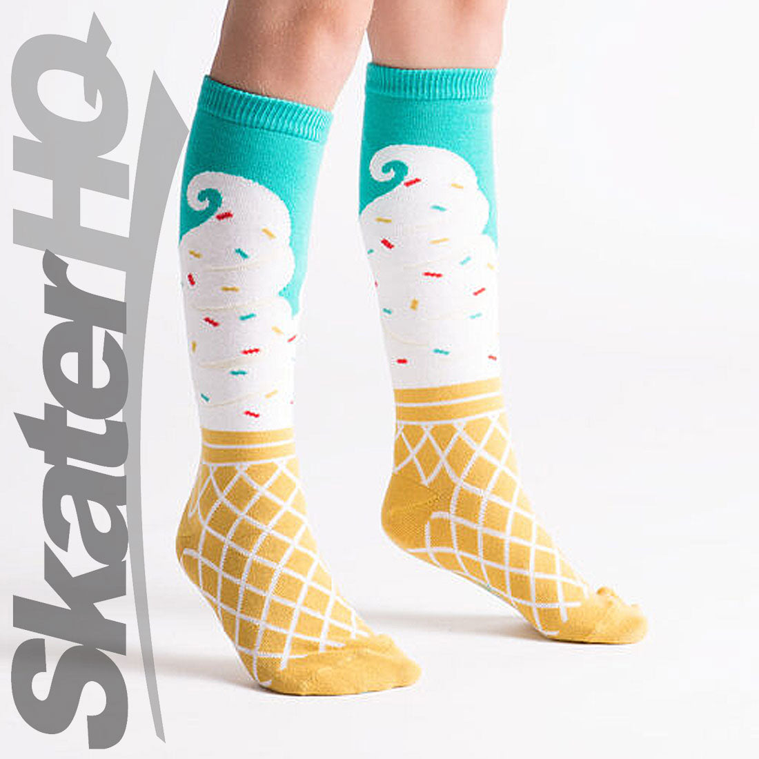 Sock It To Me - Ice Cream - Junior Knee High Socks Apparel Socks