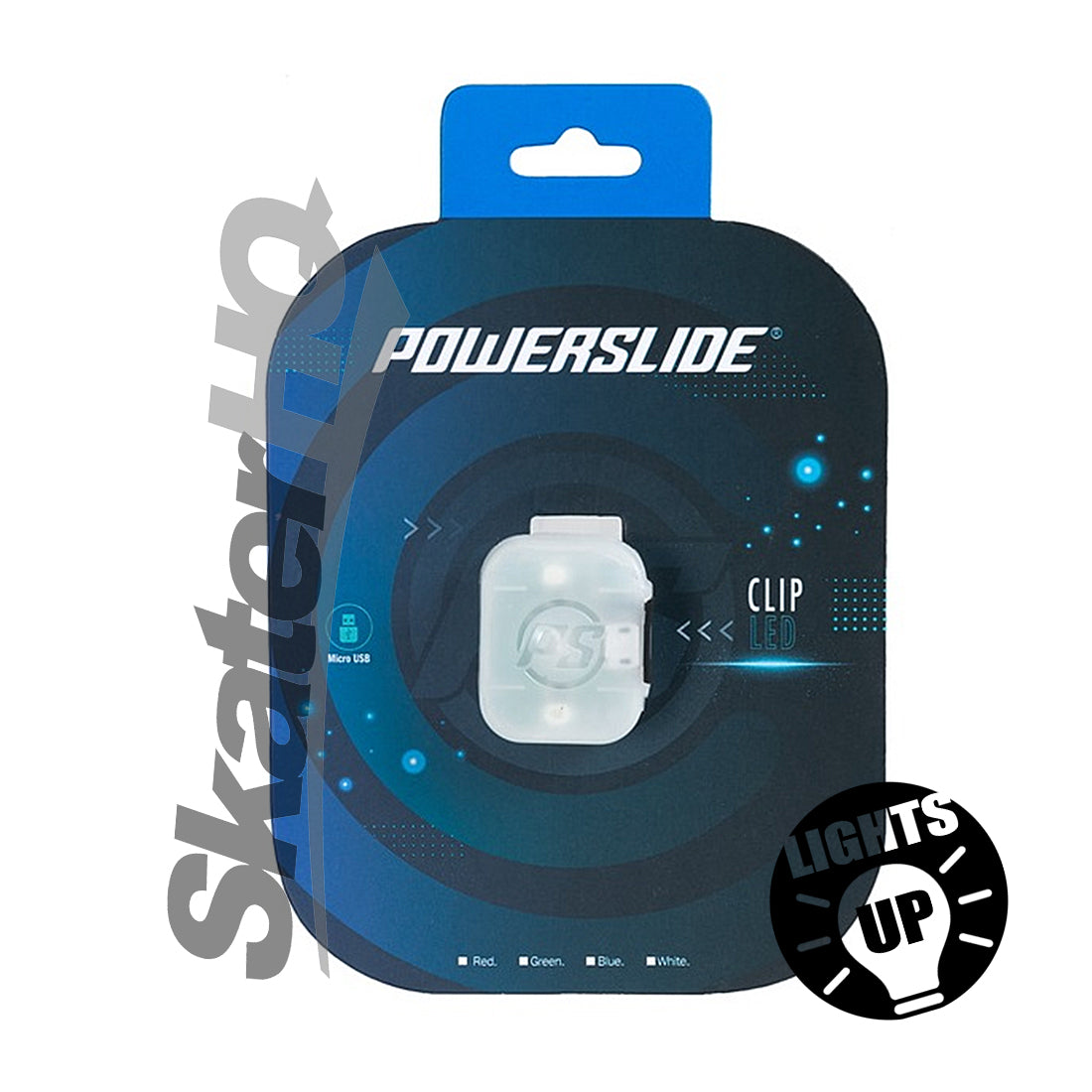 Powerslide Fothon LED Clip-On Light - Blue Inline Rec Accessories