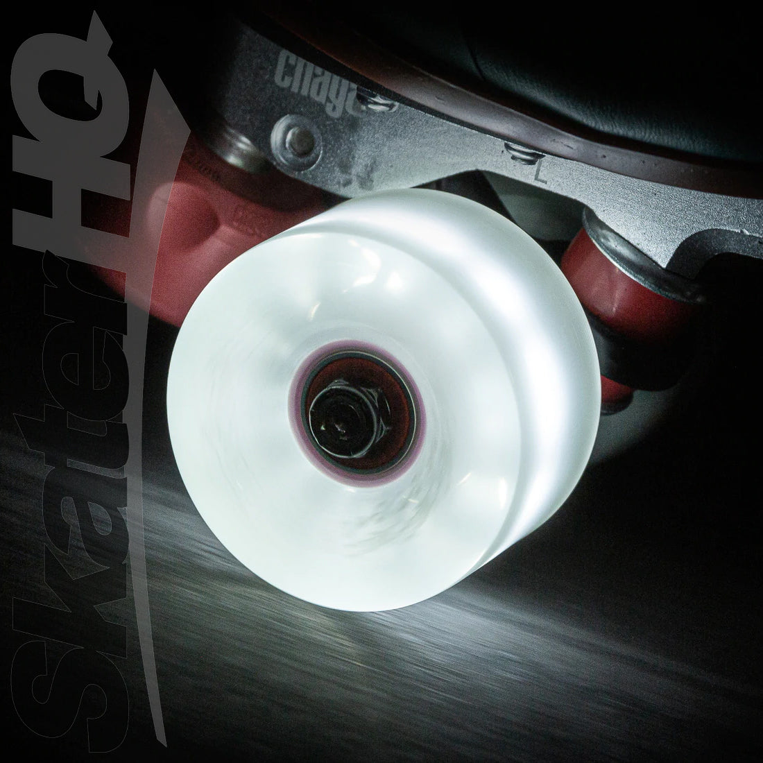 Chaya Neons LED 65mm 78a 4pk - Neon White Roller Skate Wheels