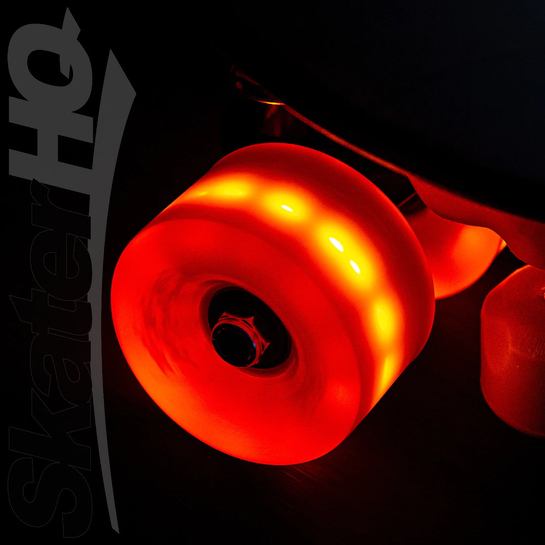 Chaya Neons LED 65mm 78a 4pk - Neon Red Roller Skate Wheels