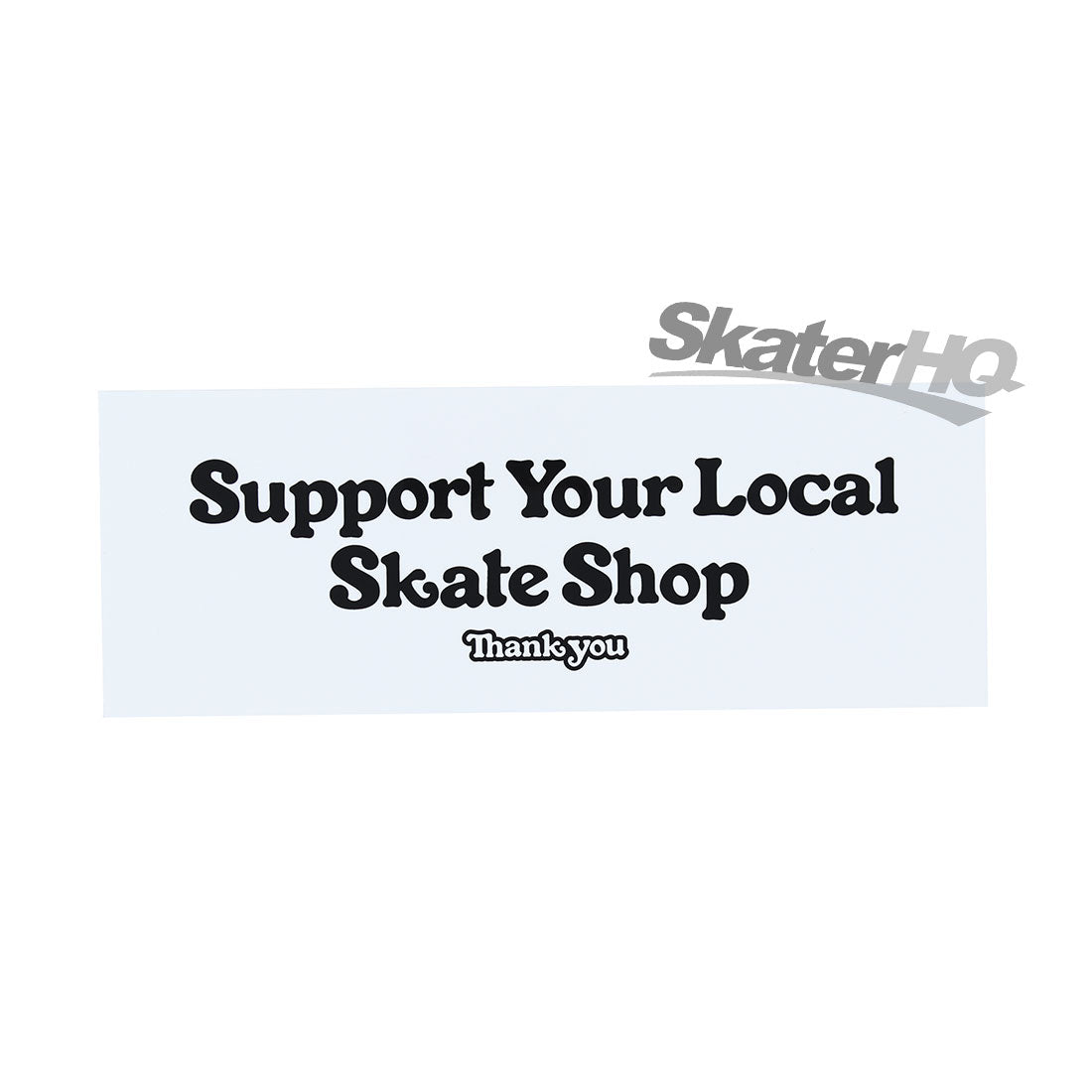 Thank You Support Bumper Sticker - Black Stickers