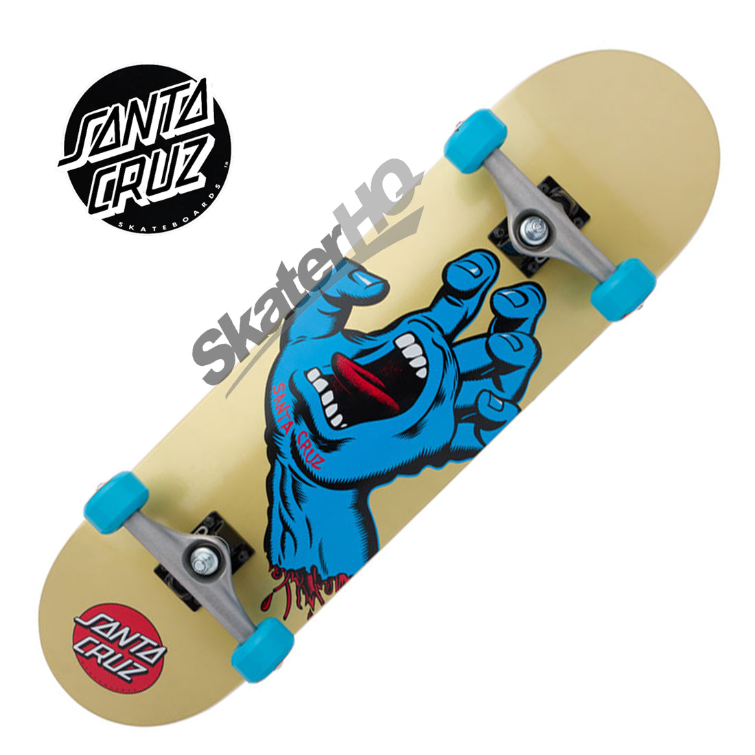 Santa Cruz Screaming Hand 8.25 Complete - Gold Skateboard Completes Modern Street