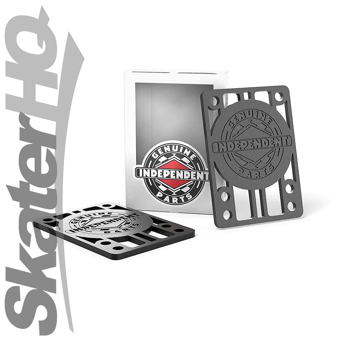 Independent 1/8 Hard Risers 2pk - Black Skateboard Hardware and Parts