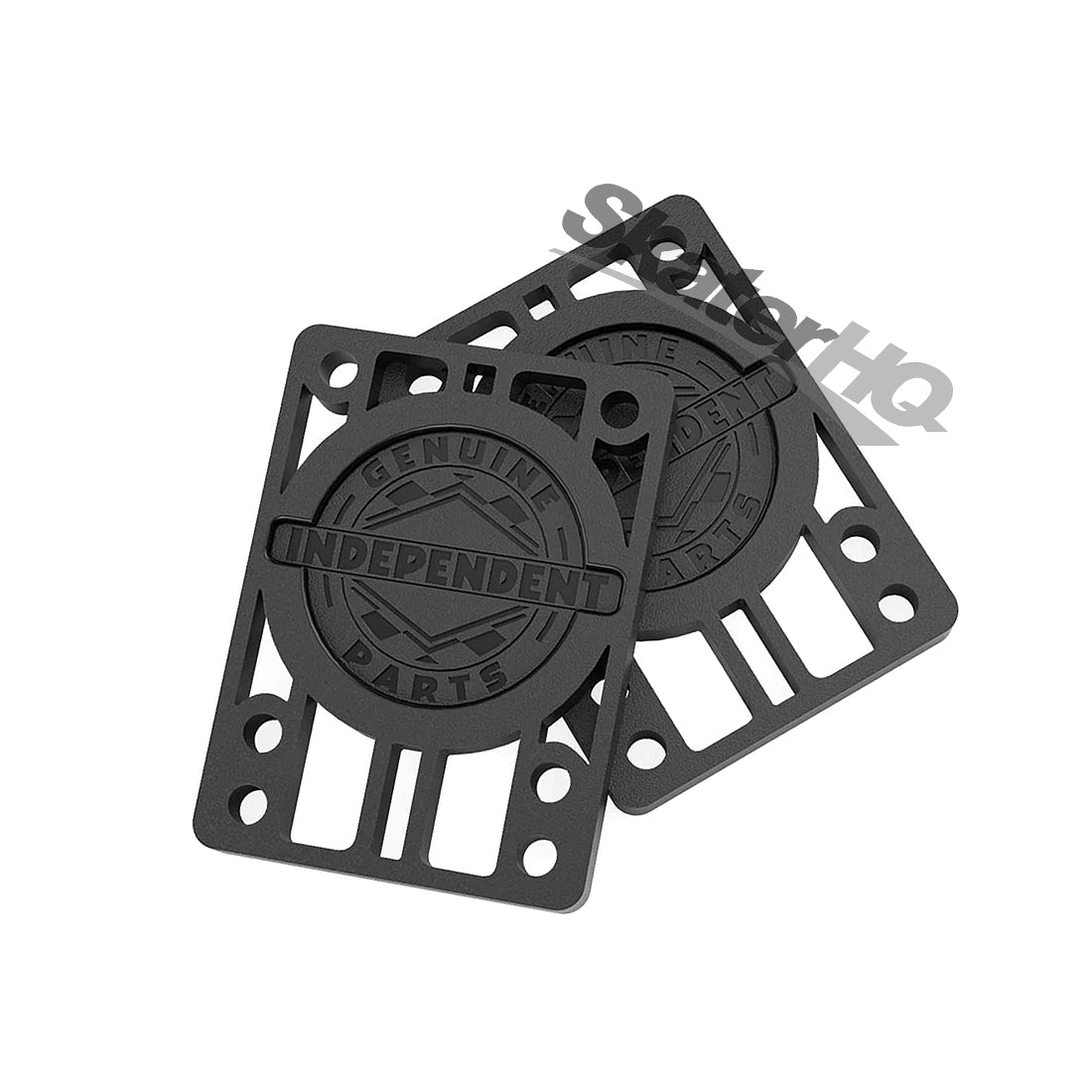 Independent 1/4 Hard Risers 2pk - Black Skateboard Hardware and Parts