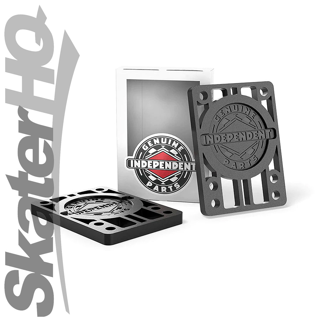 Independent 1/4 Hard Risers 2pk - Black Skateboard Hardware and Parts