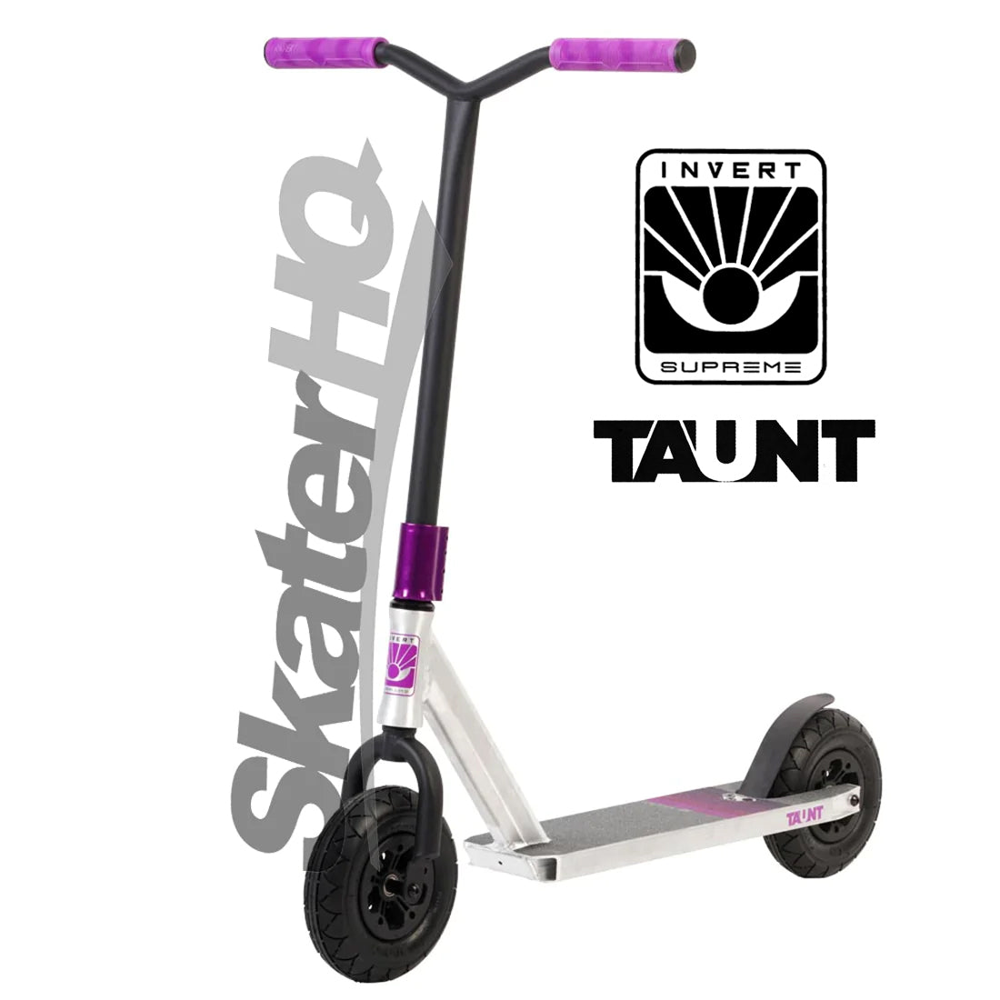 Invert Supreme Taunt Dirt Scooter - Raw/Purple Scooter Completes Dirt and Snow