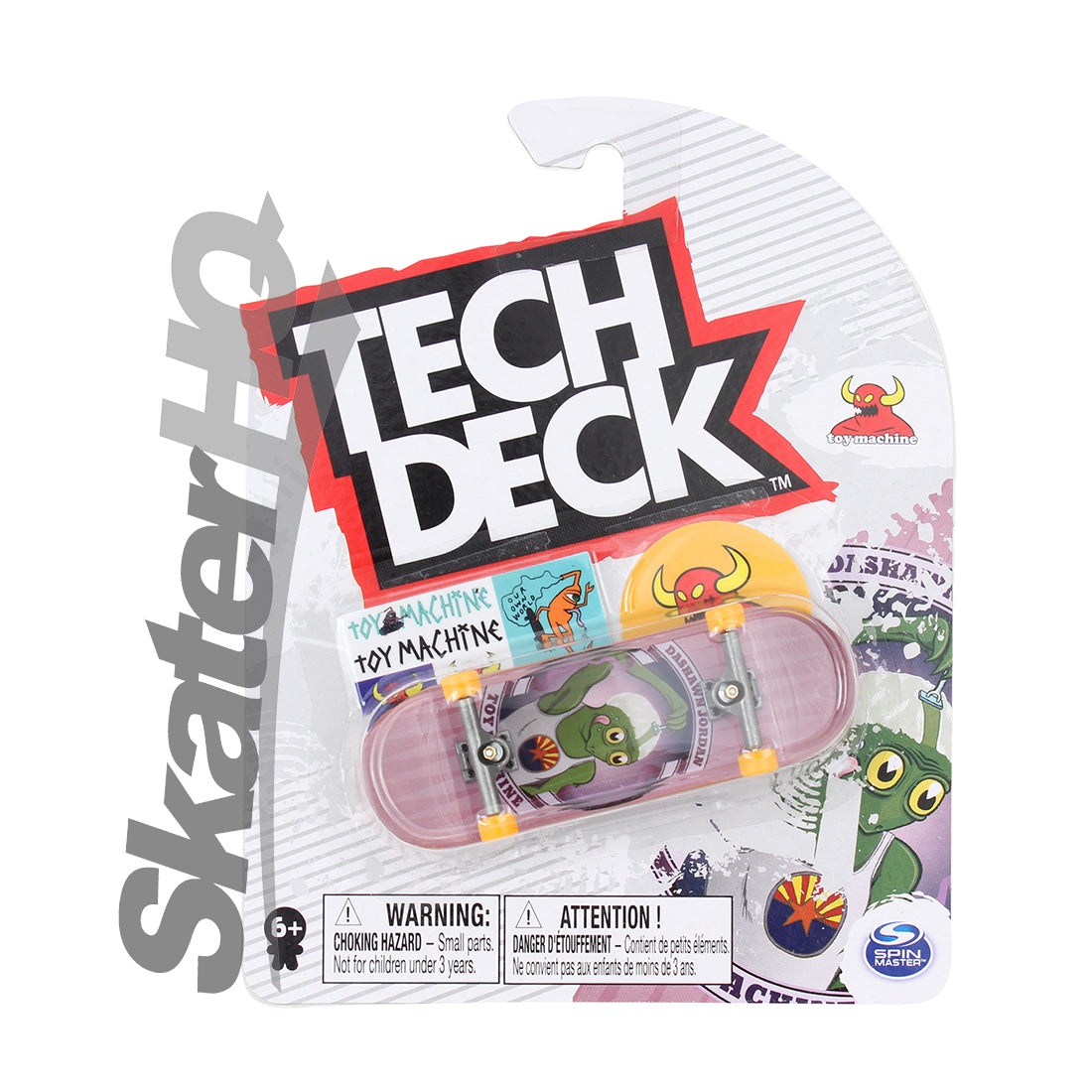 Tech Deck 2022 Series - Toy Machine - Jordan Shaved Skateboard Accessories