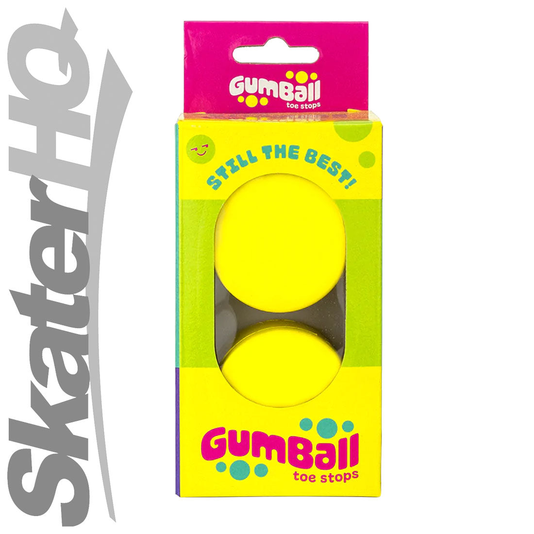 Gumball Toe Stops - Short Stem - Lemon 75A Roller Skate Hardware and Parts