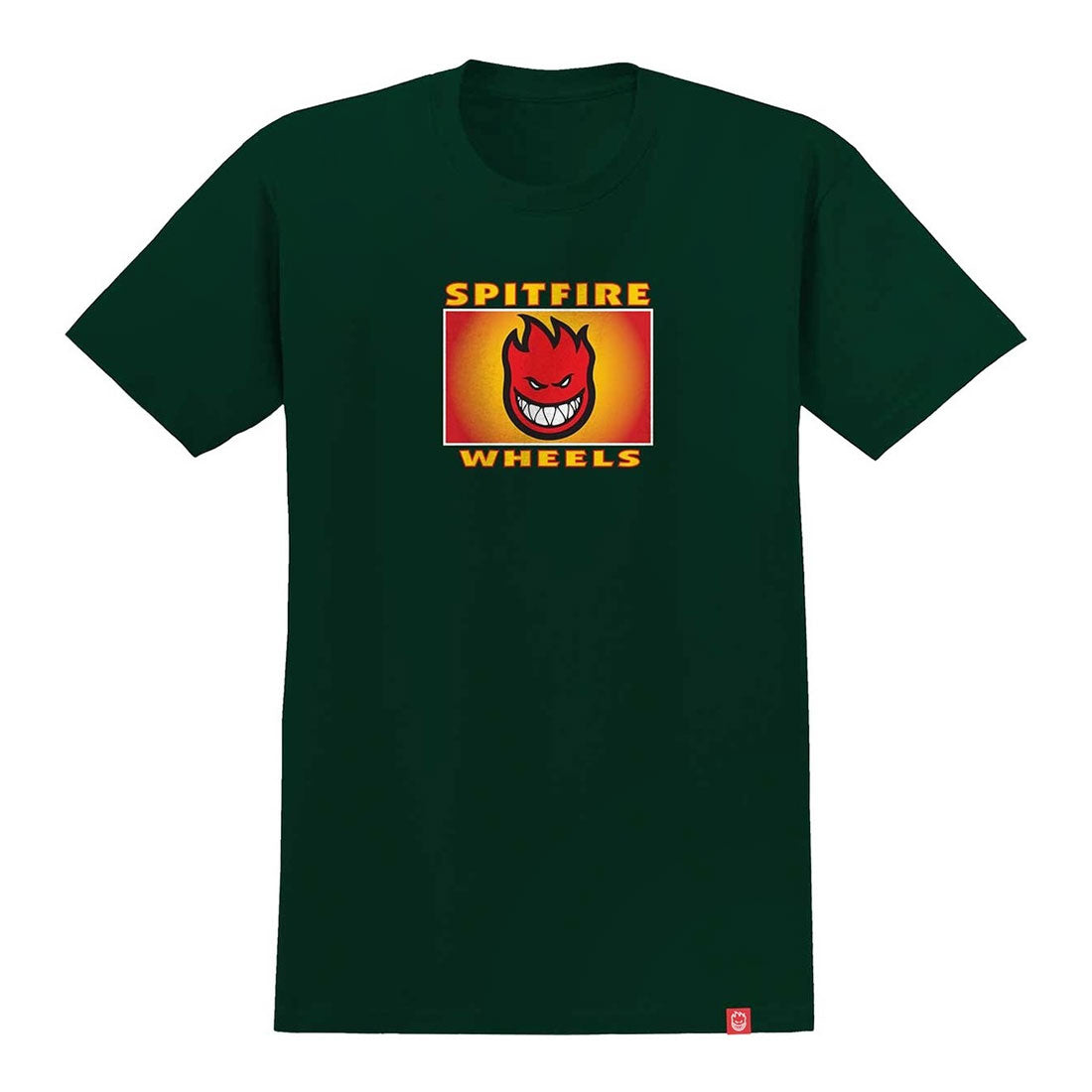 Spitfire Label Tee Green - Small Apparel Tshirts