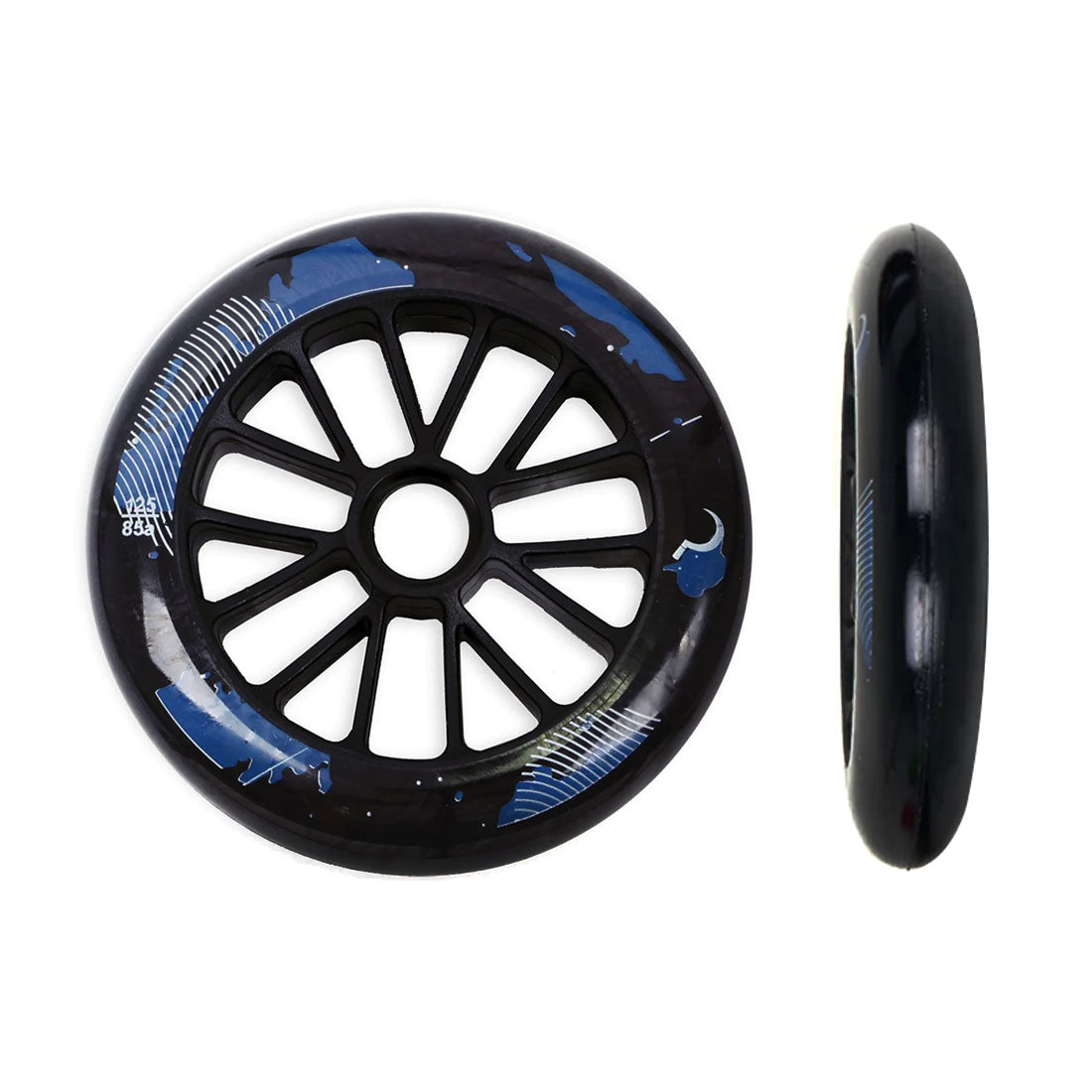 Ground Control UR Galaxy 125mm/85a 6pk - Black Inline Rec Wheels