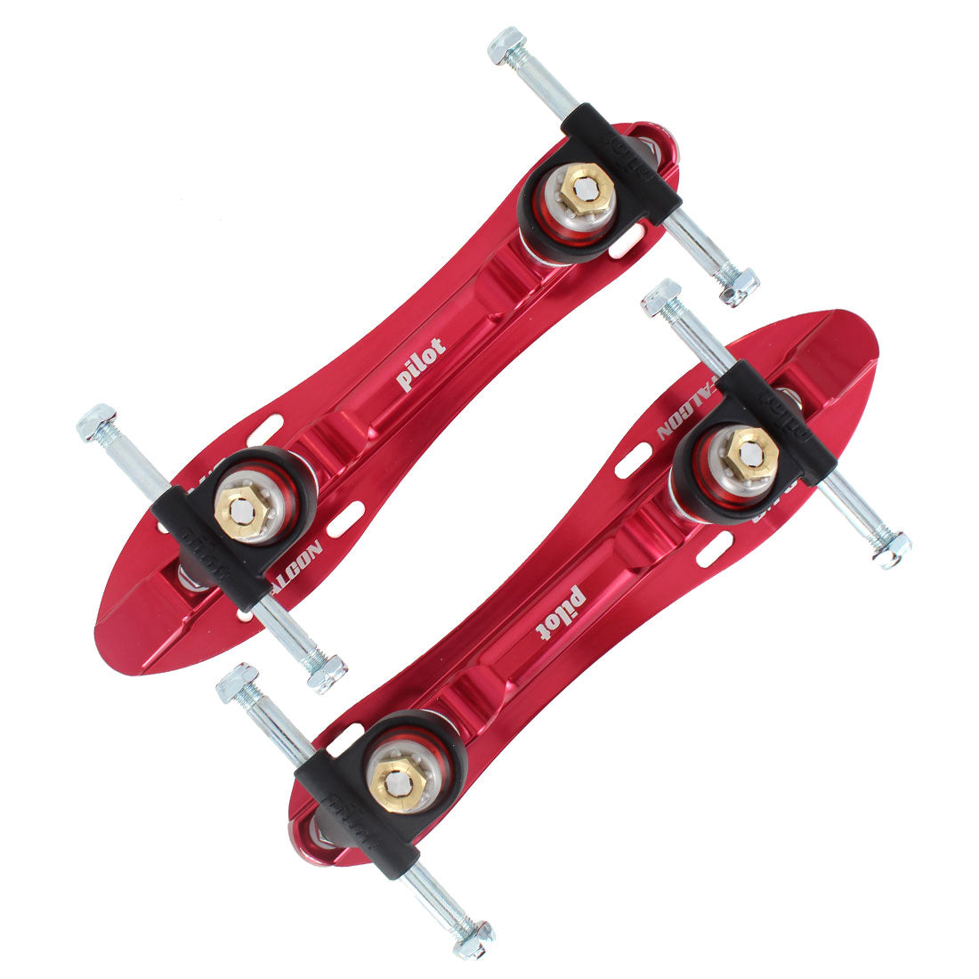 Pilot NTS Falcon Plus 6.75 Plates - Red Roller Skate Plates