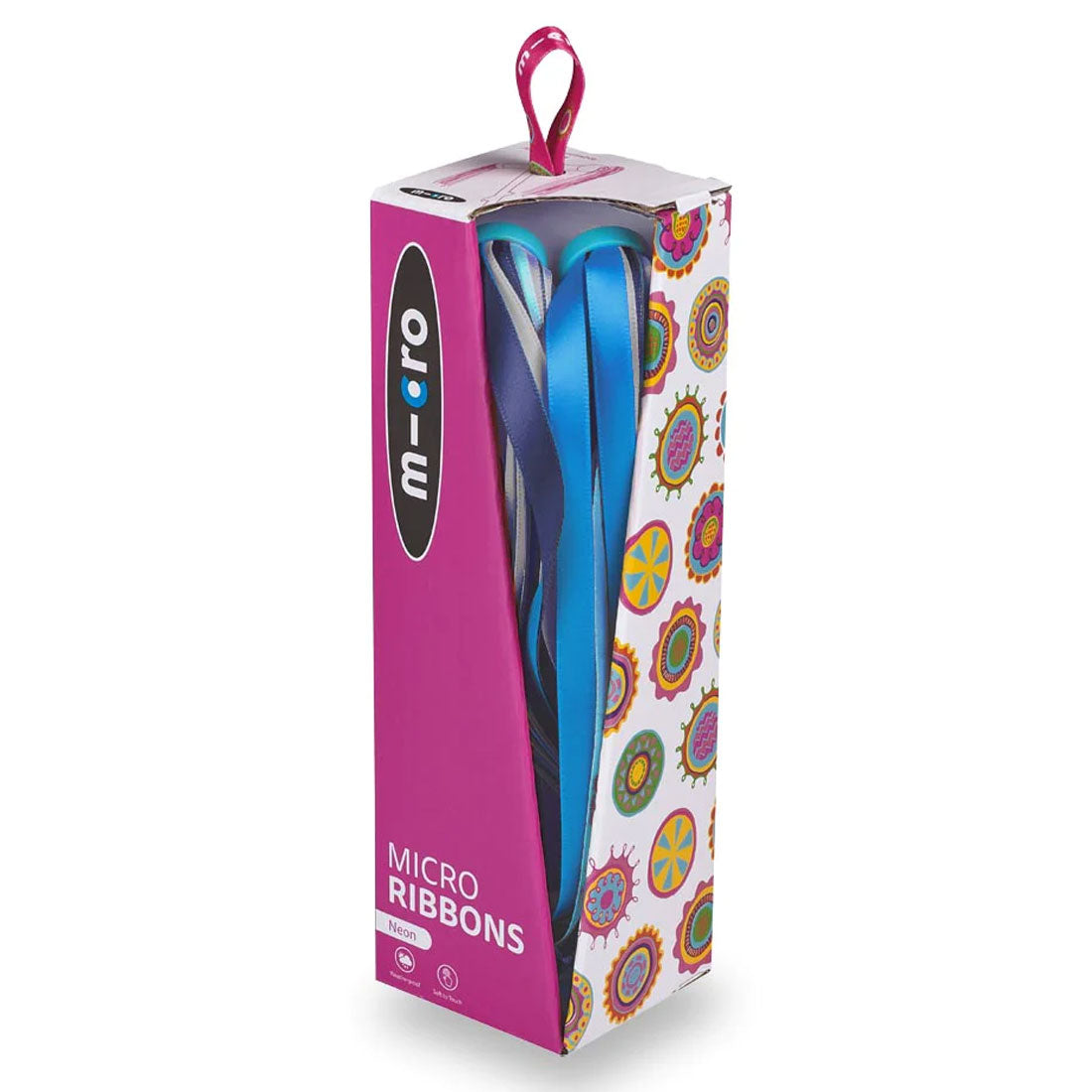 Micro Handle Bar Ribbons - Blue Reflective - Skater HQ