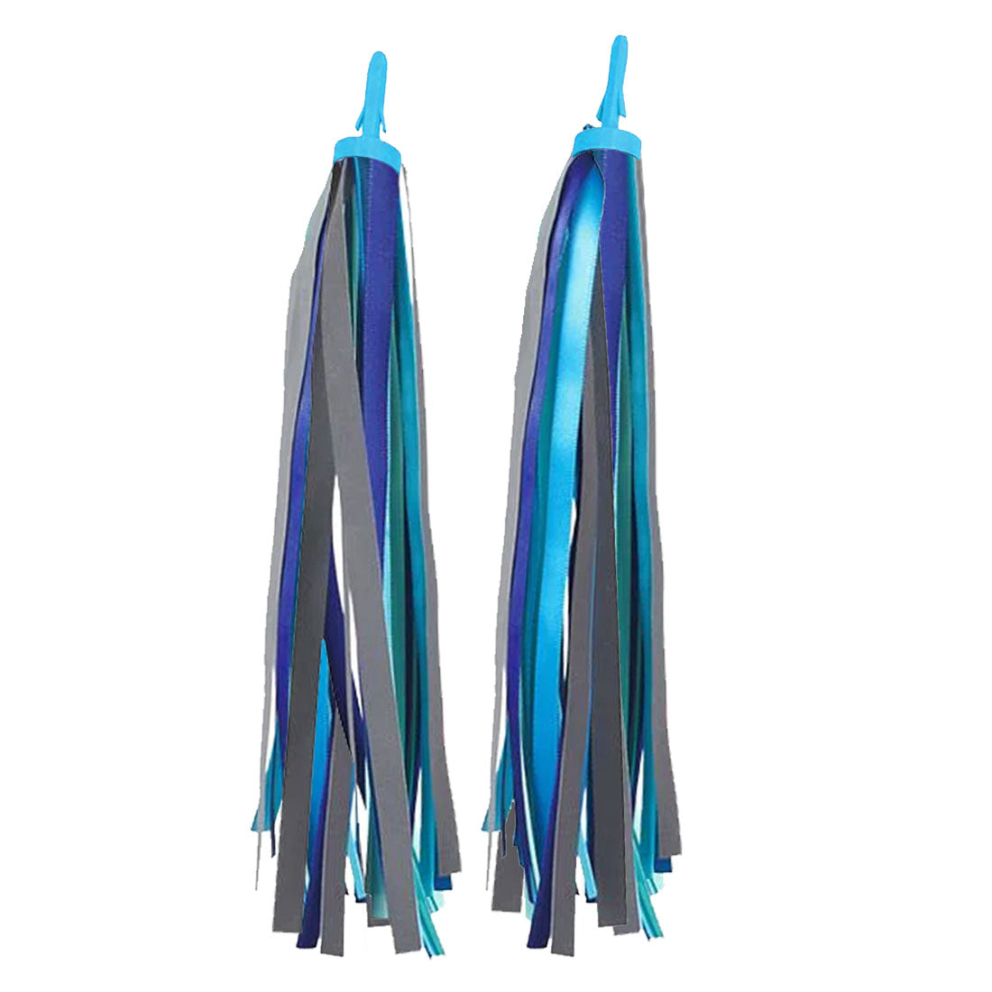 Micro Handle Bar Ribbons - Blue Reflective - Skater HQ