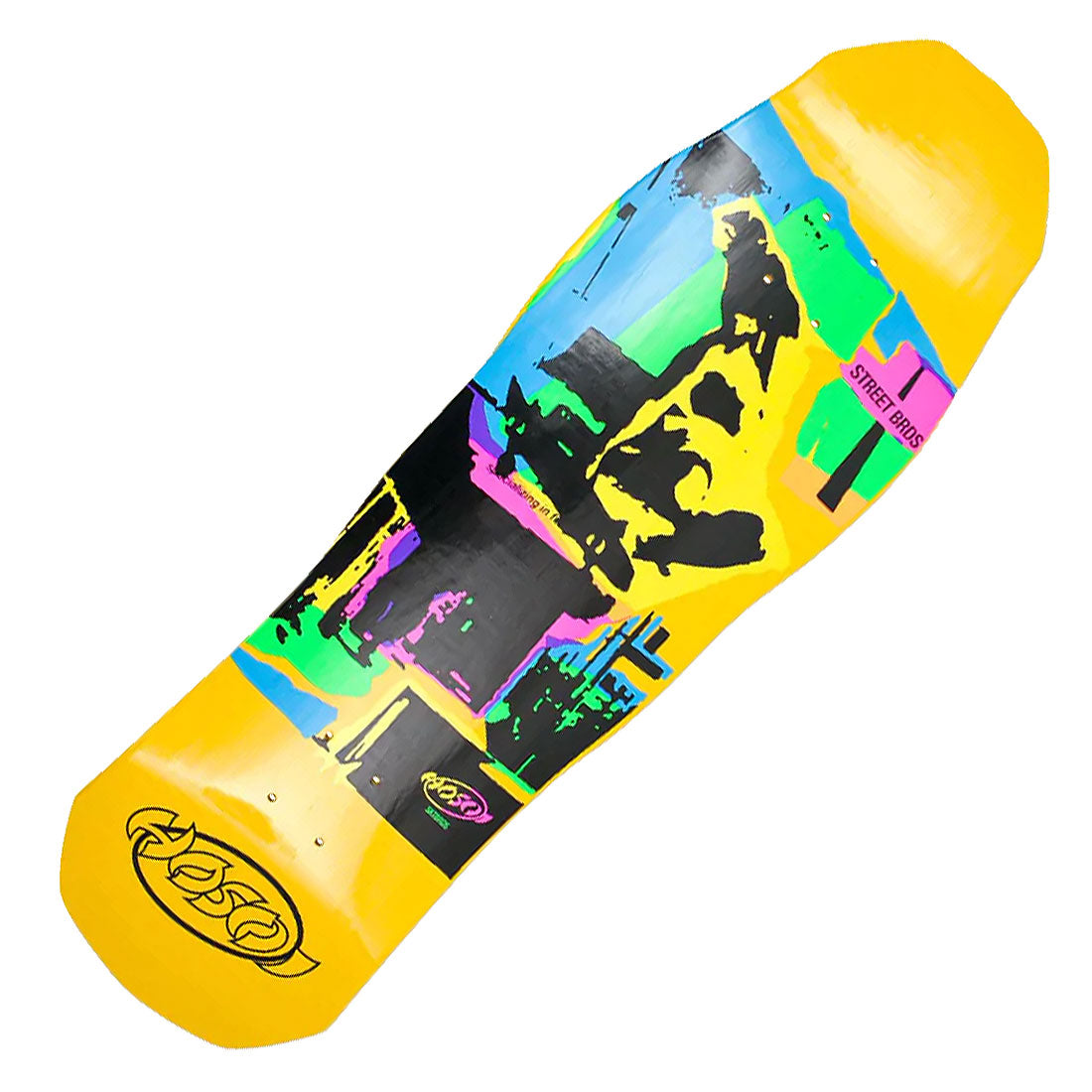 Hosoi Pop Art 87 Reissue Deck - Yellow Skateboard Decks Old School