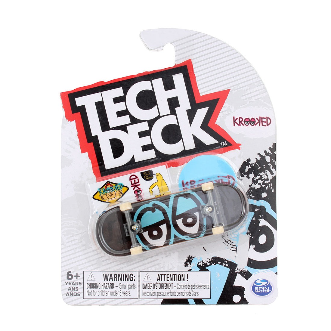 Tech Deck 2022 Series - Krooked - Team Eyes Black Skateboard Accessories