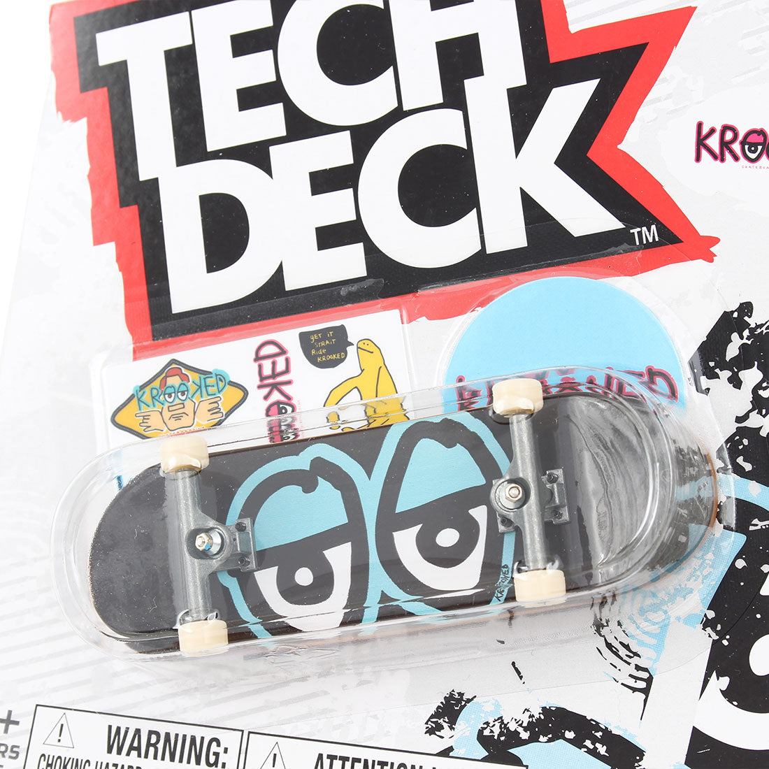 Tech Deck 2022 Series - Krooked - Team Eyes Black Skateboard Accessories
