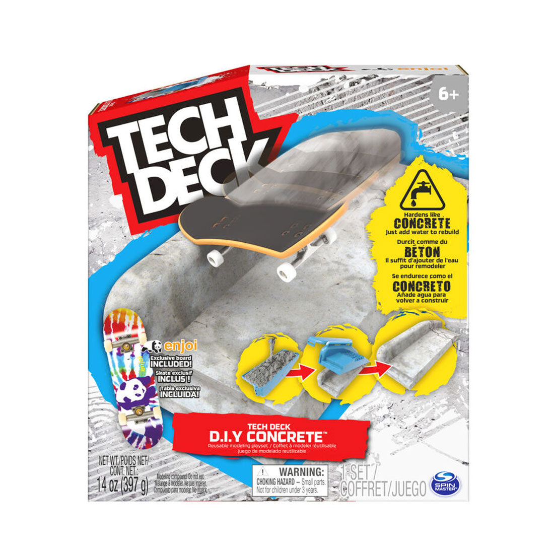 Tech Deck DIY Concrete Kit Skateboard Accessories