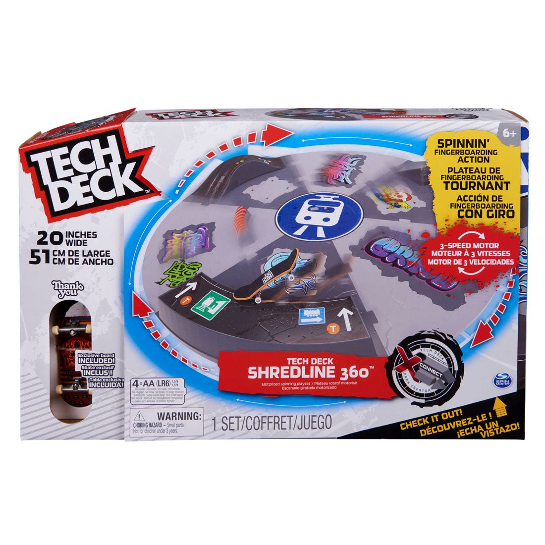 Tech Deck Shredline 360 Turntable Set Skateboard Accessories