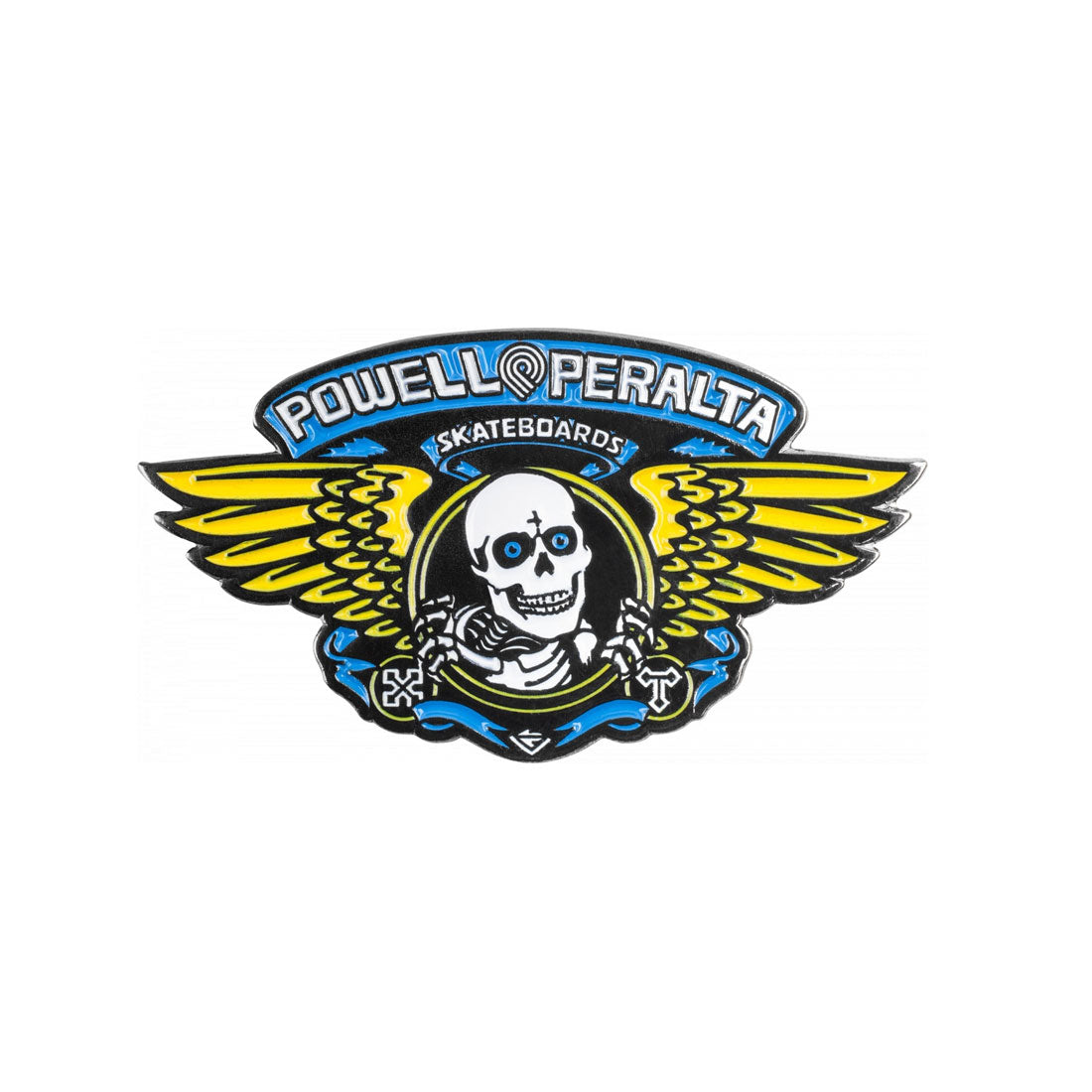 Powell Peralta Winged Ripper Lapel Pin - Blue Skateboard Accessories