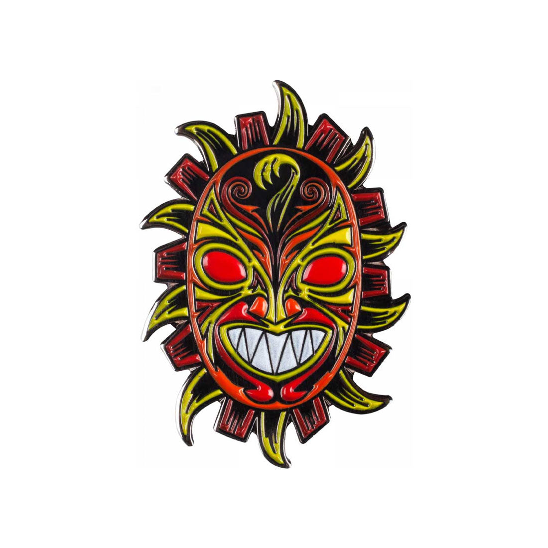 Powell Peralta Guerrero Mask Lapel Pin - Glow Skateboard Accessories