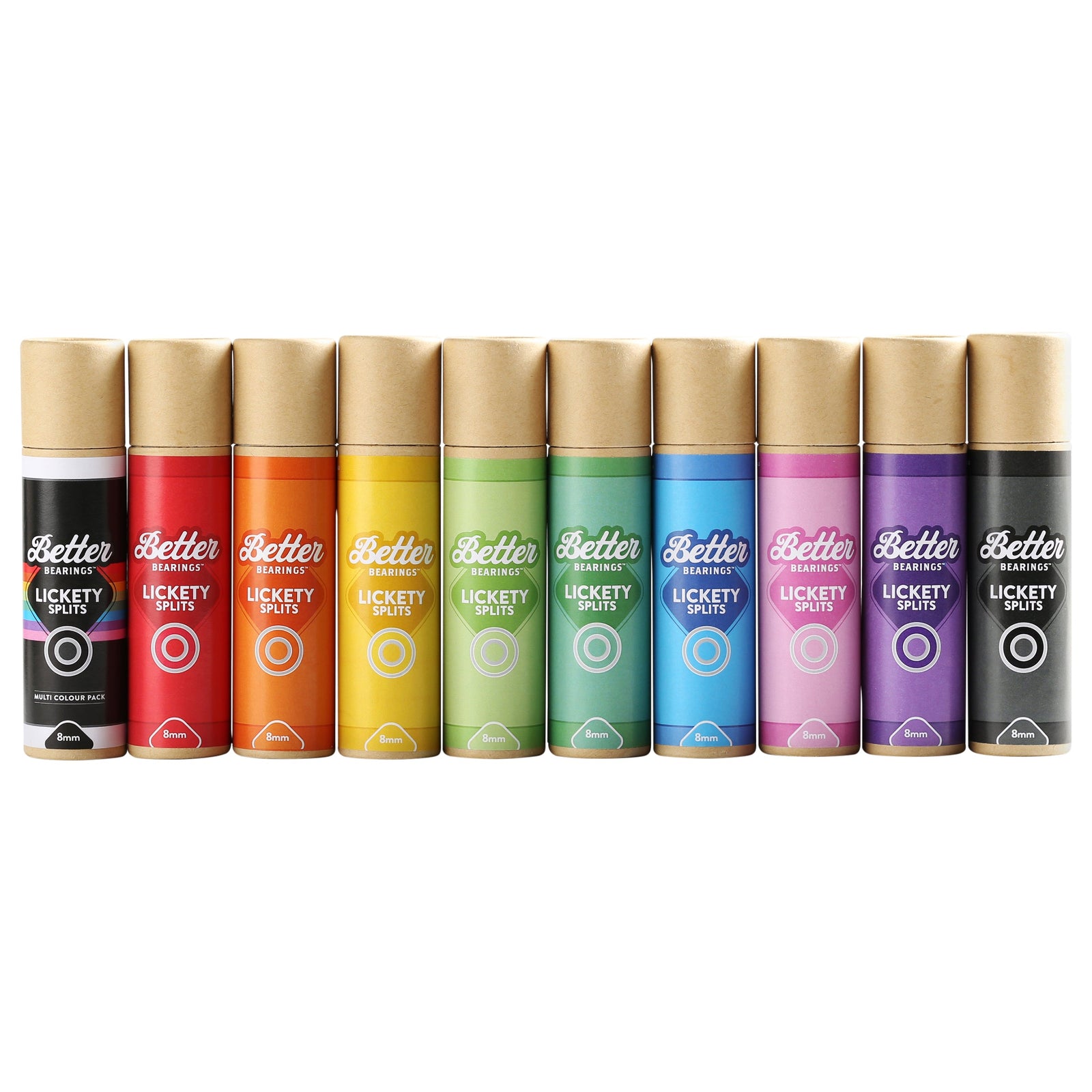 Better Bearings Lickety Splits 8mm 16pk Inline and Quad Bearings