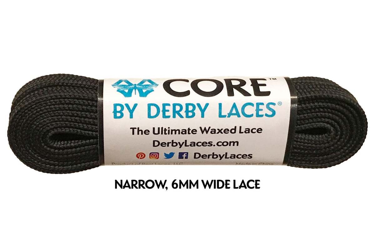 Derby Laces Core 72in Pair Black Laces