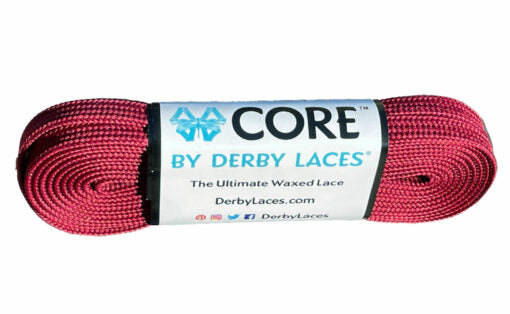 Derby Laces Core 108in Pair Cardinal Red Laces