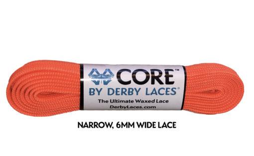 Derby Laces Core 96in Pair Fluorescent Orange Laces