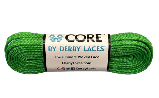 Derby Laces Core 108in Pair Green Laces