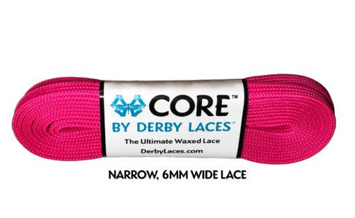 Derby Laces Core 108in Pair Hot Magenta Laces