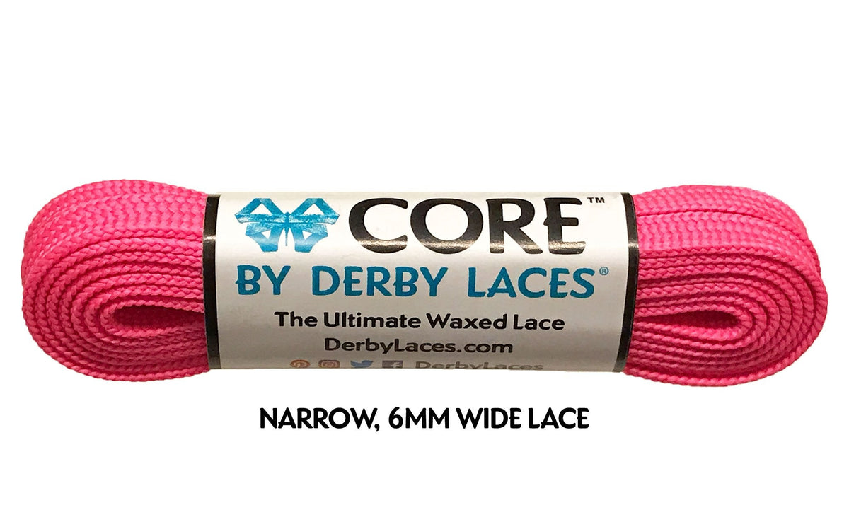Derby Laces Core 96in Pair Hot Pink Laces