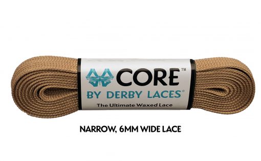 Derby Laces Core 120in Pair Coffee Latte Brown Laces