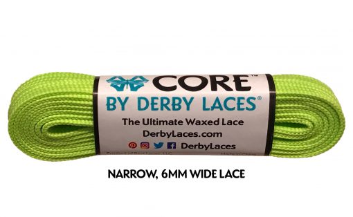 Derby Laces Core 120in Pair Lime Green Laces