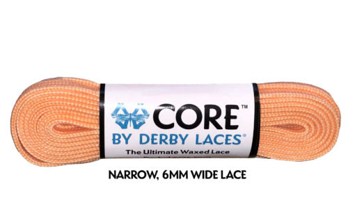 Derby Laces Core 120in Pair Peach Laces