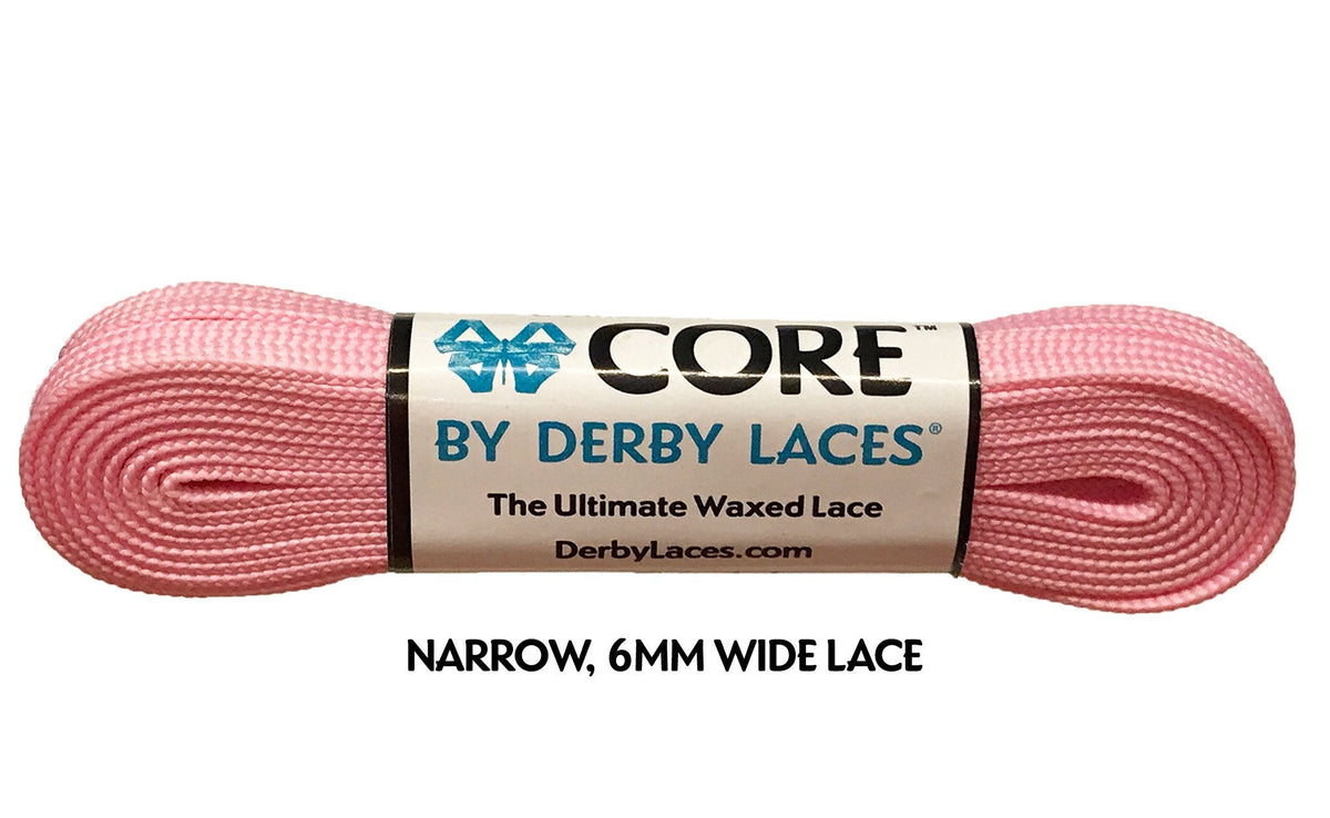Derby Laces Core 120in Pair Pink Cotton Candy Laces