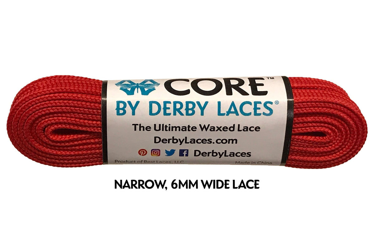 Derby Laces Core 96in Pair Red Laces
