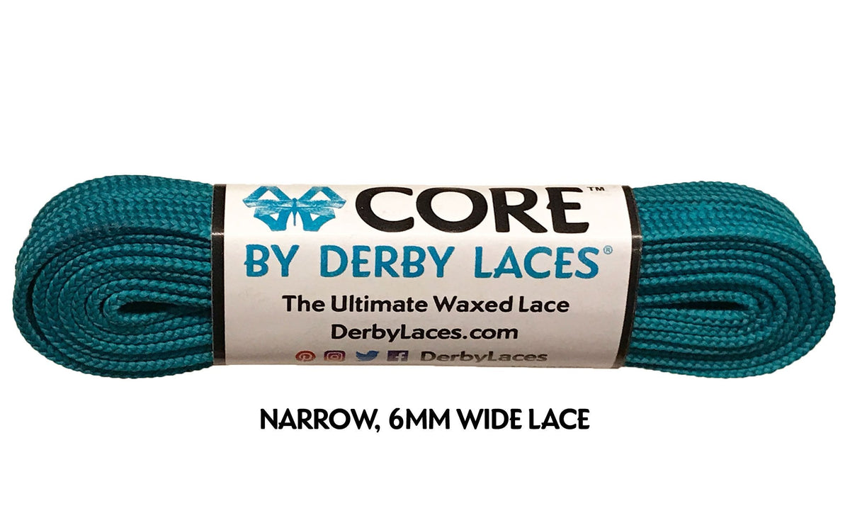 Derby Laces Core 108in Pair Teal Laces