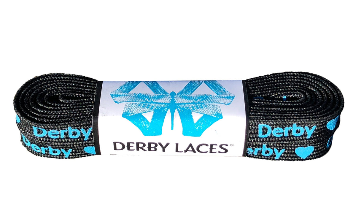 Derby Laces Waxed 72in Pair Black (Heart Derby) Laces