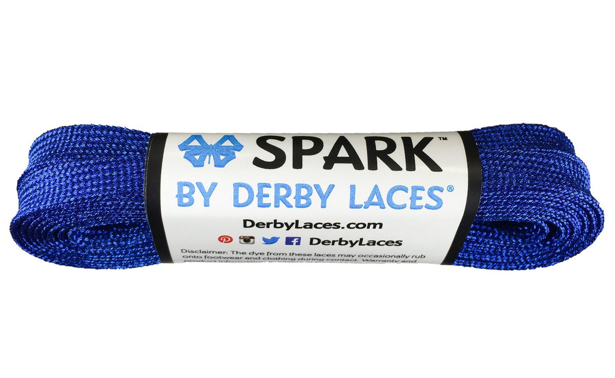 Derby Laces Spark 54in Pair Blue Laces
