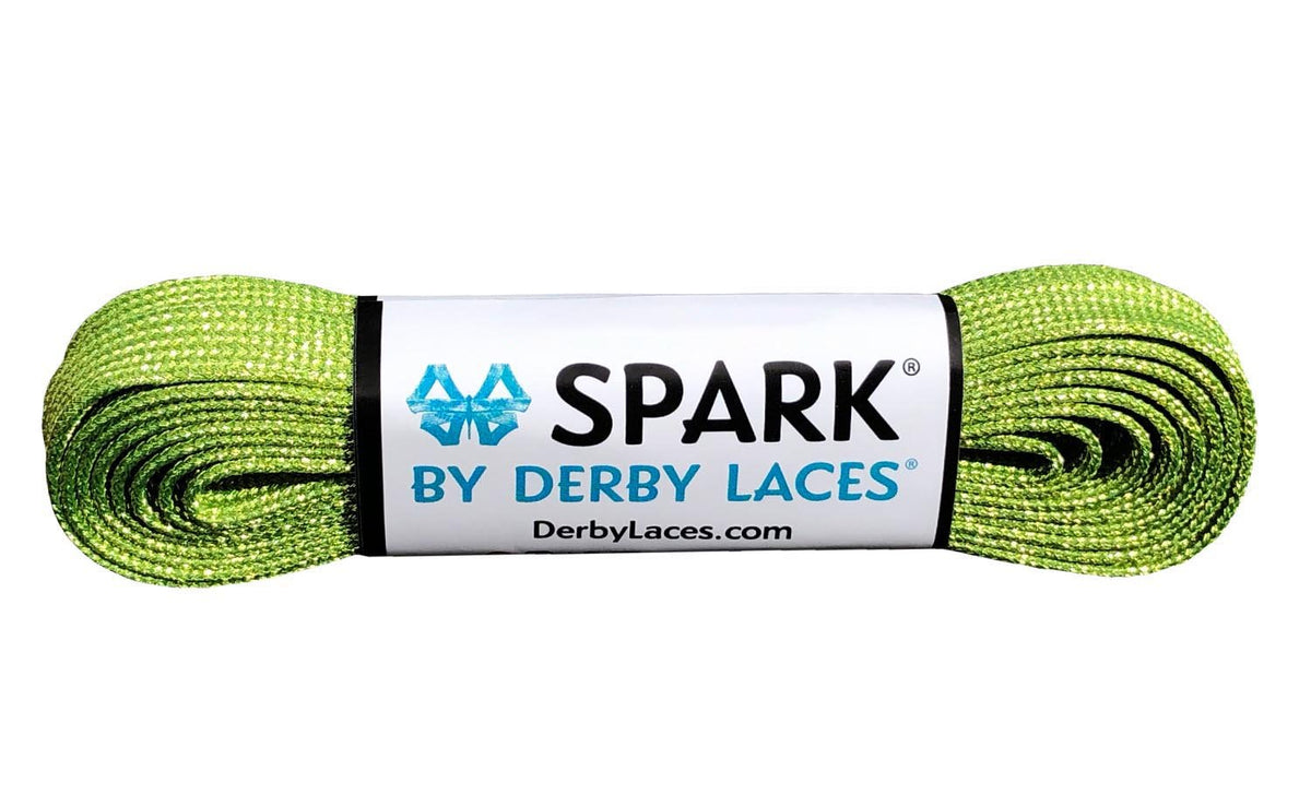 Derby Laces Spark 84in Pair Lime Green Laces