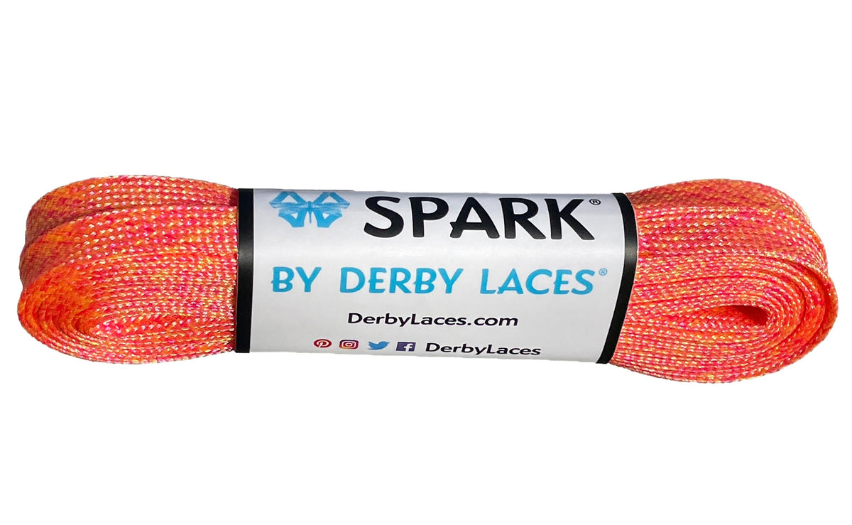 Derby Laces Spark 72in Pair Orange Creamsicle Laces