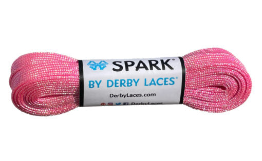 Derby Laces Spark 108in Pair Pink Cotton Candy Laces