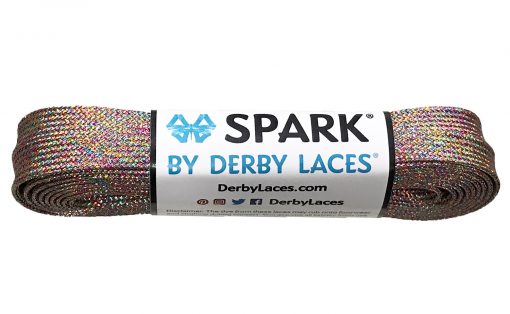 Derby Laces Spark 120in Pair Rainbow Mirage Laces
