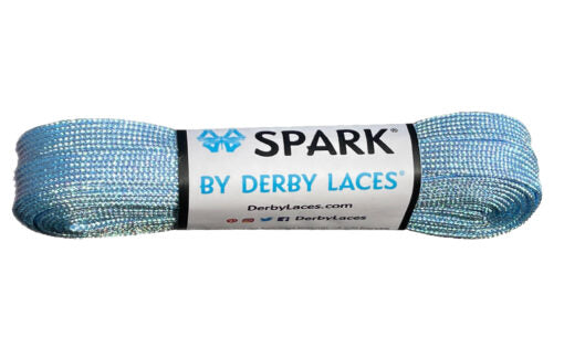 Derby Laces Spark 108in Pair Sky Blue Laces
